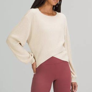 Lululemon Reversible Crossover Sweater - White Opal - Size 6